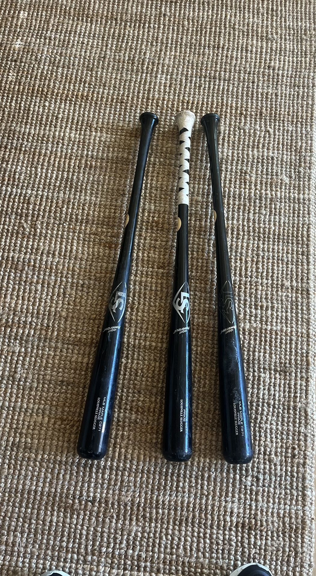 3 Louisville slugger prime maple bats…33” 30.5 oz (120 OBO)