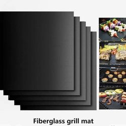 Specialized Non-Stick Glass Fiber BBQ Mat Set Modern Simple Style Grill Cover BBQ Grilled Meat Baking Paper Modern Minimalist