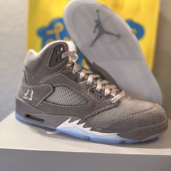Jordan 5 wolf Gray