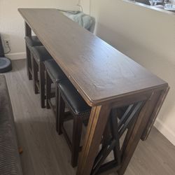 Console Table With Stools