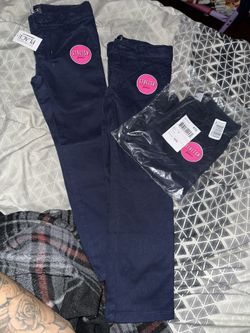 Girls Navy Blue School Uniform Pants
