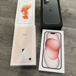 Empty iPhone Boxes $10 each $30 all four