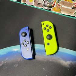 Nintendo Switch Joy Cons Controllers For Nintendo Switch, Blue/Neon Yellow
