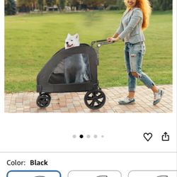 120-lb capacity pet stroller 🚨 Only 1 Left!