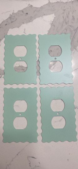 Mint Green Duplex Outlet Wall Plates Set of 4