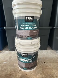 2 new BEHR PREMIUM 5 gal. Natural Protector and Waterproofer