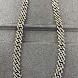 Gold Diamond Cuban Chain