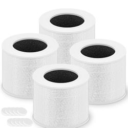 Core Mini Replacement Filter for LEVOIT Core Mini and Core Mini-P Air Purifier, 3-in-1 H13 Grade True HEPA 