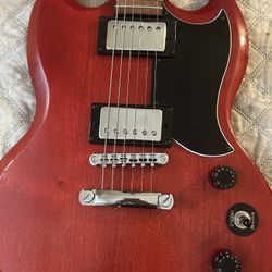 epiphone sg with seymour duncan humbuckers. 