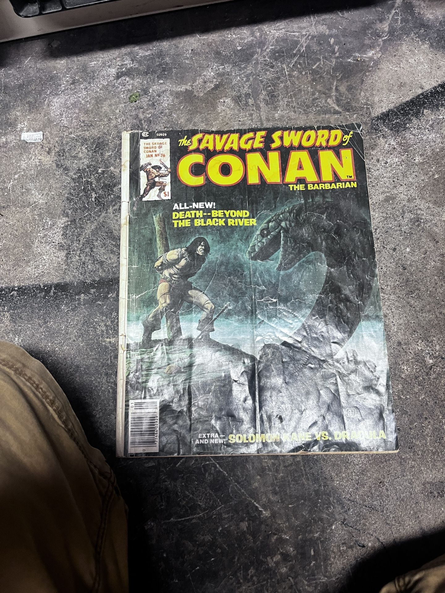 Original Comic Book The Savage Sword Of Conan The Barbarian