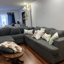 Gray Sectional Couch 