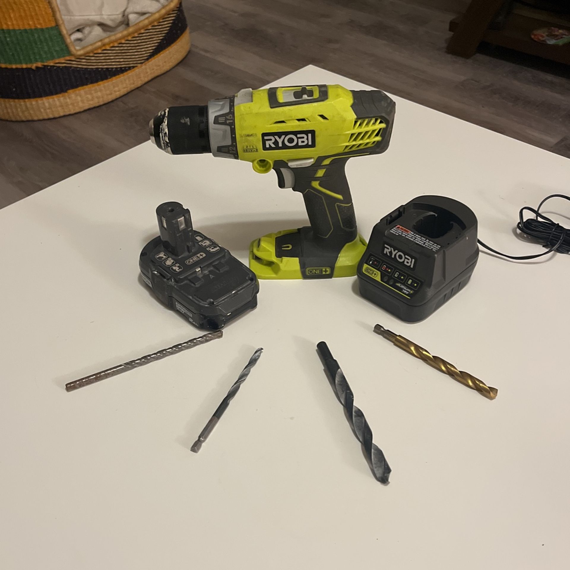Ryobi Hammer Drill With Battery & Charger for Sale in San Antonio, TX