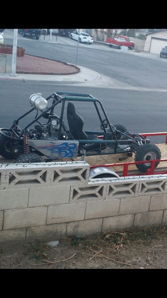 Custom sand rail one seater 2 Speed high low has a 1978 trail bike Honda motor I have two engines both of them run it is a 350 carburetor to piston