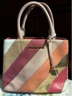 Michael Kors Colorblock Leather Satchel – Authentic