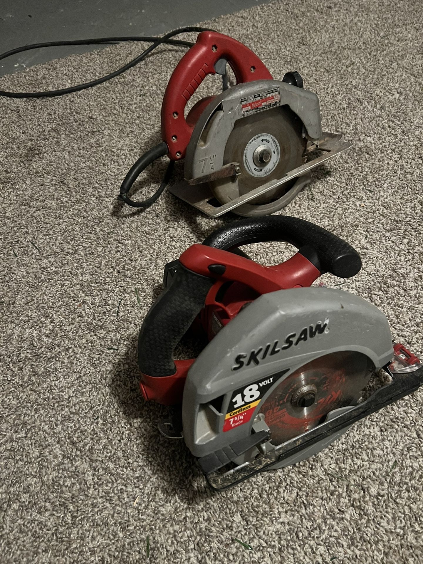 2 Circular Saw Pick Up Only