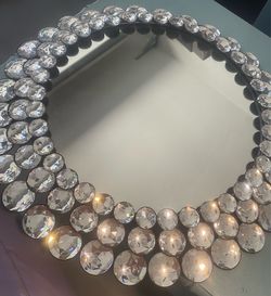 Chic Jeweled Mirror