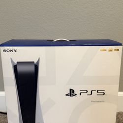 Sony PlayStation 5 White Disc Console Gaming System with Games and Controller