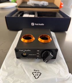 Fosi Audio Box X2 Phono Preamp, Mini Stereo Audio Hi-Fi Preamplifier
