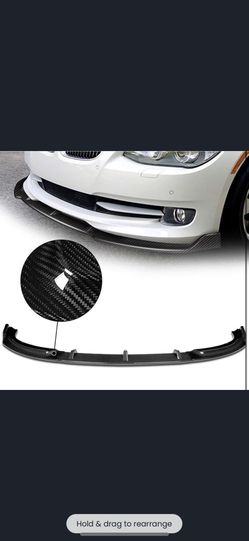 2-PU-676-R-RCF 11-13 bmw 325i coupe carbon fiber front bottom skirt