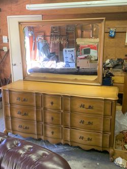 Vintage Maple Dresser With Mirror $425 OBO!