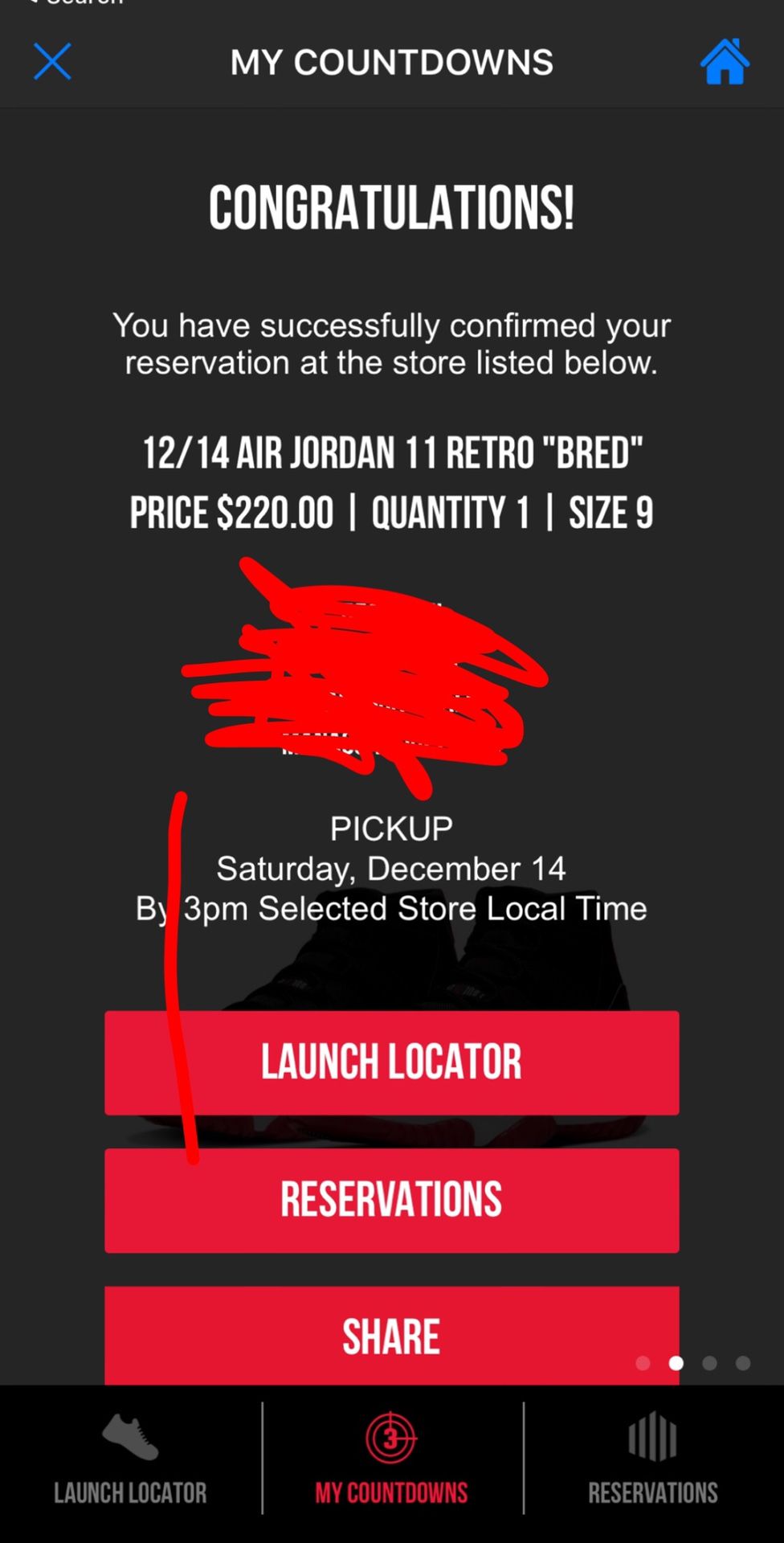 Jordan 11 breds <Size 9>