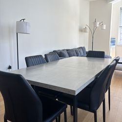 Marble Dining Table With Six Chairs 