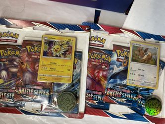 Pokémon Battle Styles Three (3) Booster Pack Blister Brand New Sealed!!