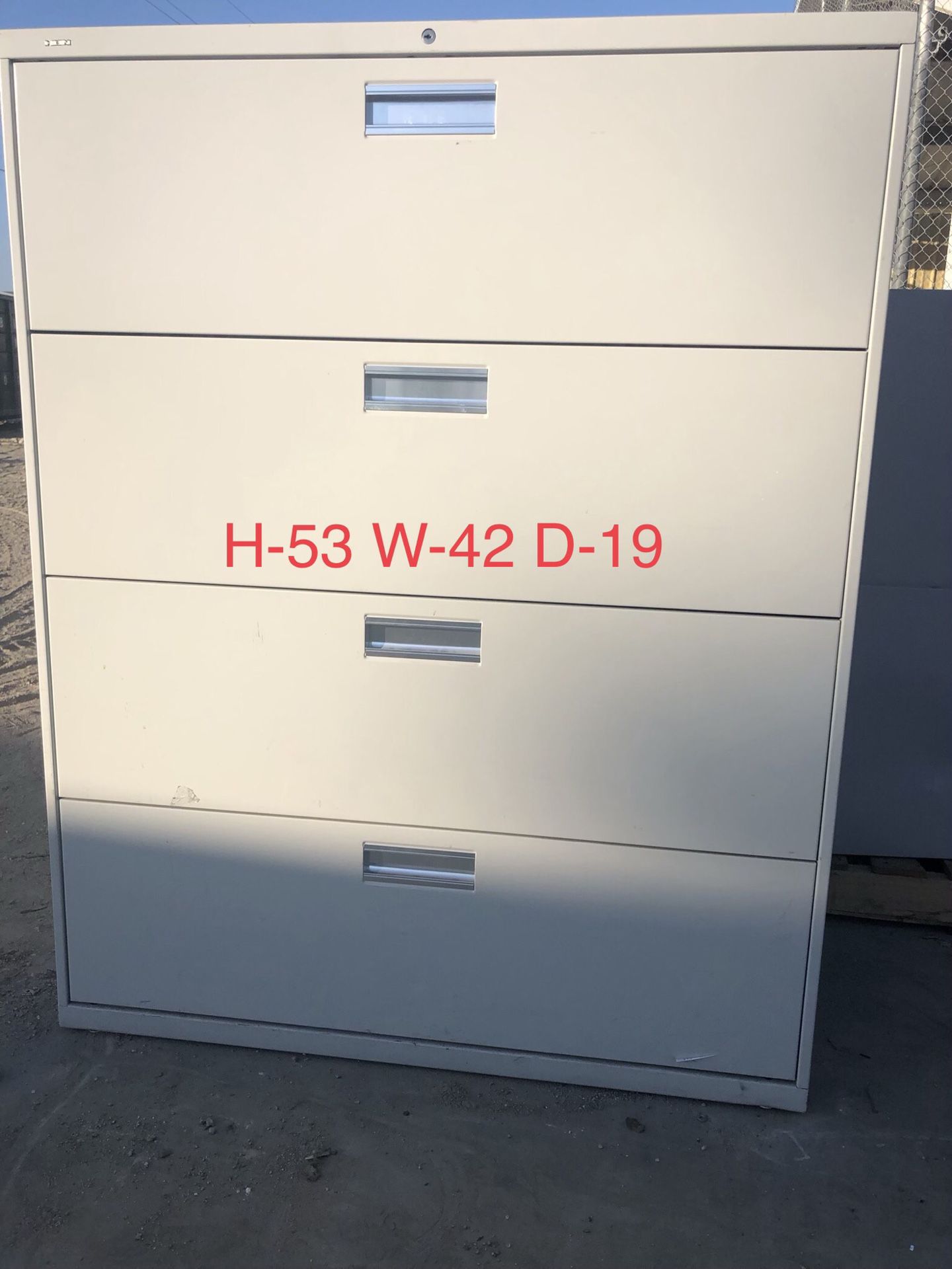 Hon 4 drawer lateral file cabinet