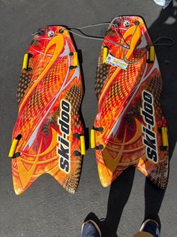 2 Ski Doo slide boards