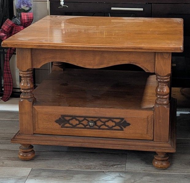 Wood End table $30