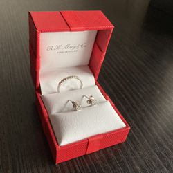 Diamond Earrings And Ring 