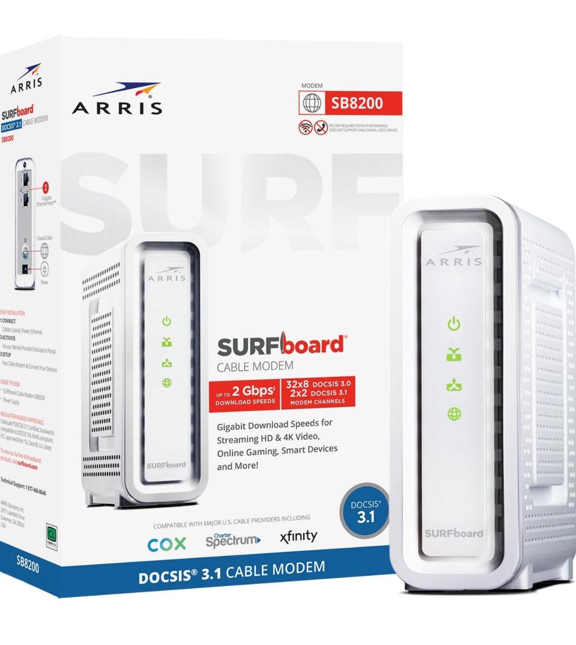 ARRIS SURFboard SB8200 DOCSIS 3.1 Modem