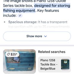 Plano 1258  Fishing box. everything is included