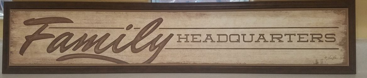 Sign- Family Headquarters