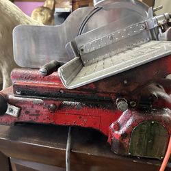 U.S. Slicing Machine Co of LaPorte Indiana early 1900 commercial meat slicer