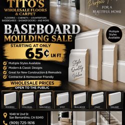 Huge Selection Of Selection Of Casing, Baseboards And Quarter Rounds