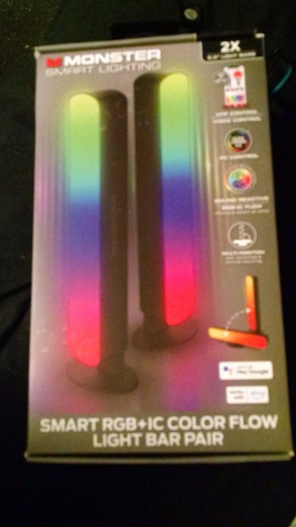 Monster LED Wi-Fi Light Bar 2-Pack: Smart Razer Chroma, Vertical or Horizontal