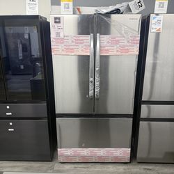 Samsung - 32 Cu Ft Mega Capacity 3-Door French door refrigerator with dual icemaker in stainless steel ✨