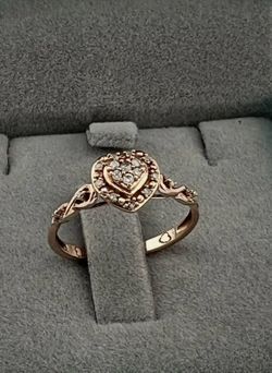 10 carat rose gold ring size 7