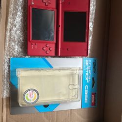 Nintendo Ds 2008 Red Edition Used With Stylus And Armor Case 