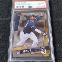 2019 Finest Fernando Tatis JR. Rookie Card PSA 10