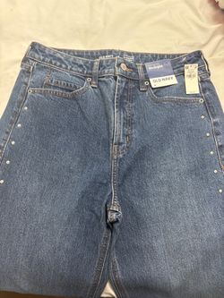 Old Navy Studded Straight Leg Jeans