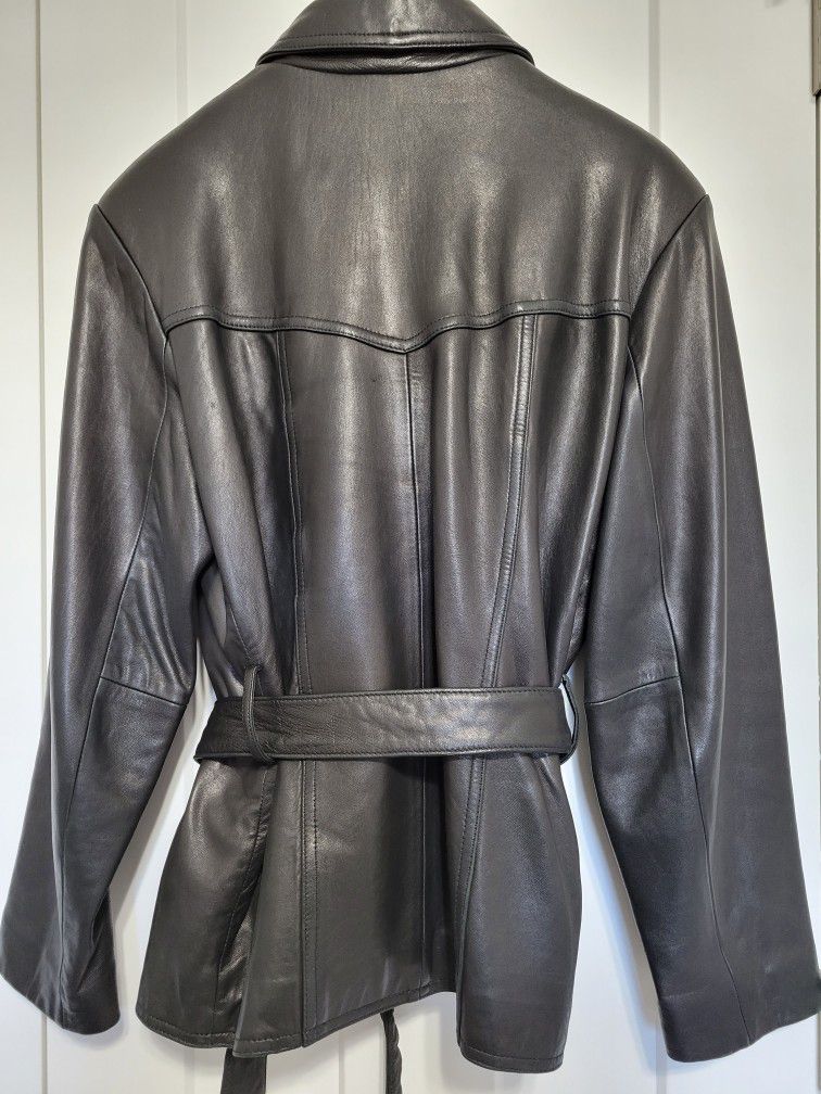Women's Black Leather Jacket 