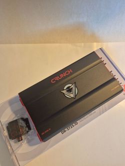 CRUNCH 3725 WATTS MONOBLOCK 1 OHM STABLE BUILT IN CROSSOVER WITH BASS CONTROL CAR AMPLIFIER
