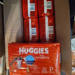 Huggies Little Snugglers Lot - Size P 