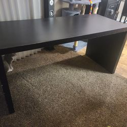 Long Black Work Desk/Table