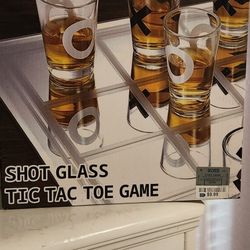 Full Shot Glass Set Of Tic Tac Toe