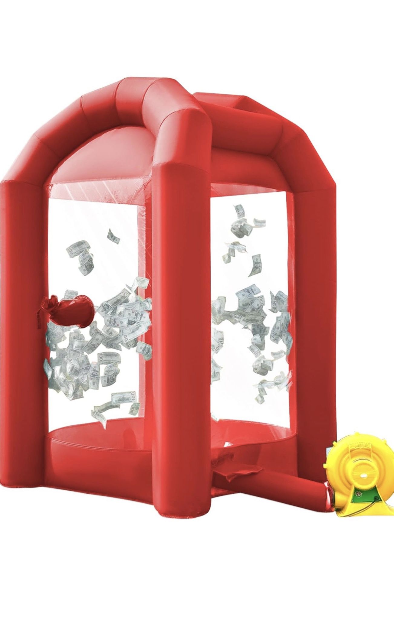 🔥 Hot Price🔥 - Inflatable Money Machine Cash Cube Booth w/ Blower – Perfect for Events & Promotions