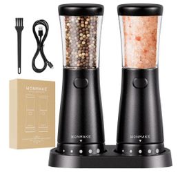 Electric Salt and Pepper Grinder Set