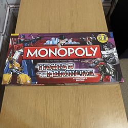 Monopoly Game Board Transformers Collector’s Edition